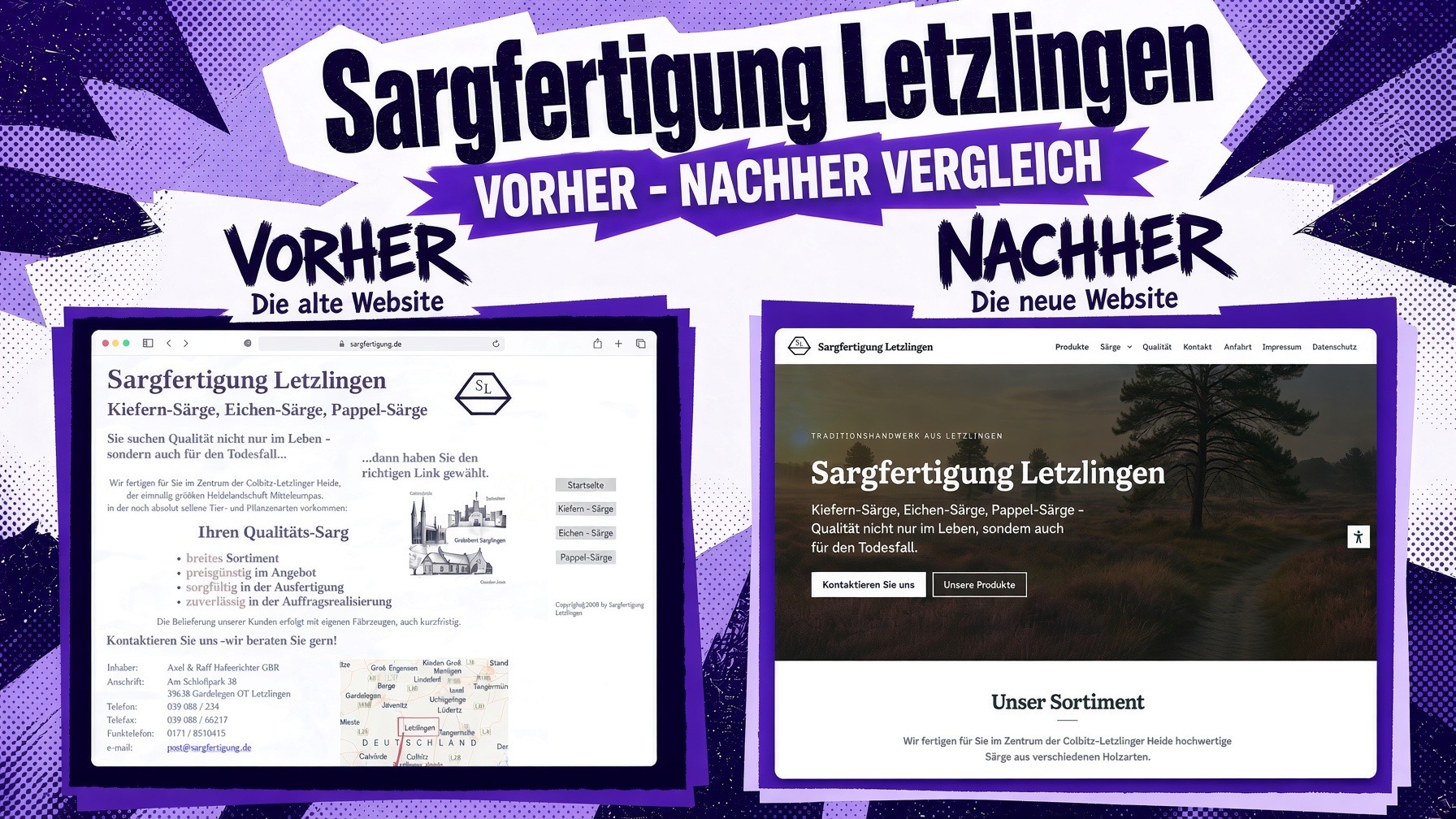 RELAUNCH: Sargertigung Letzlingen